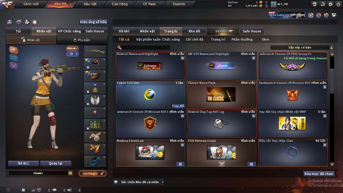 shop acc cf uy tin gia re